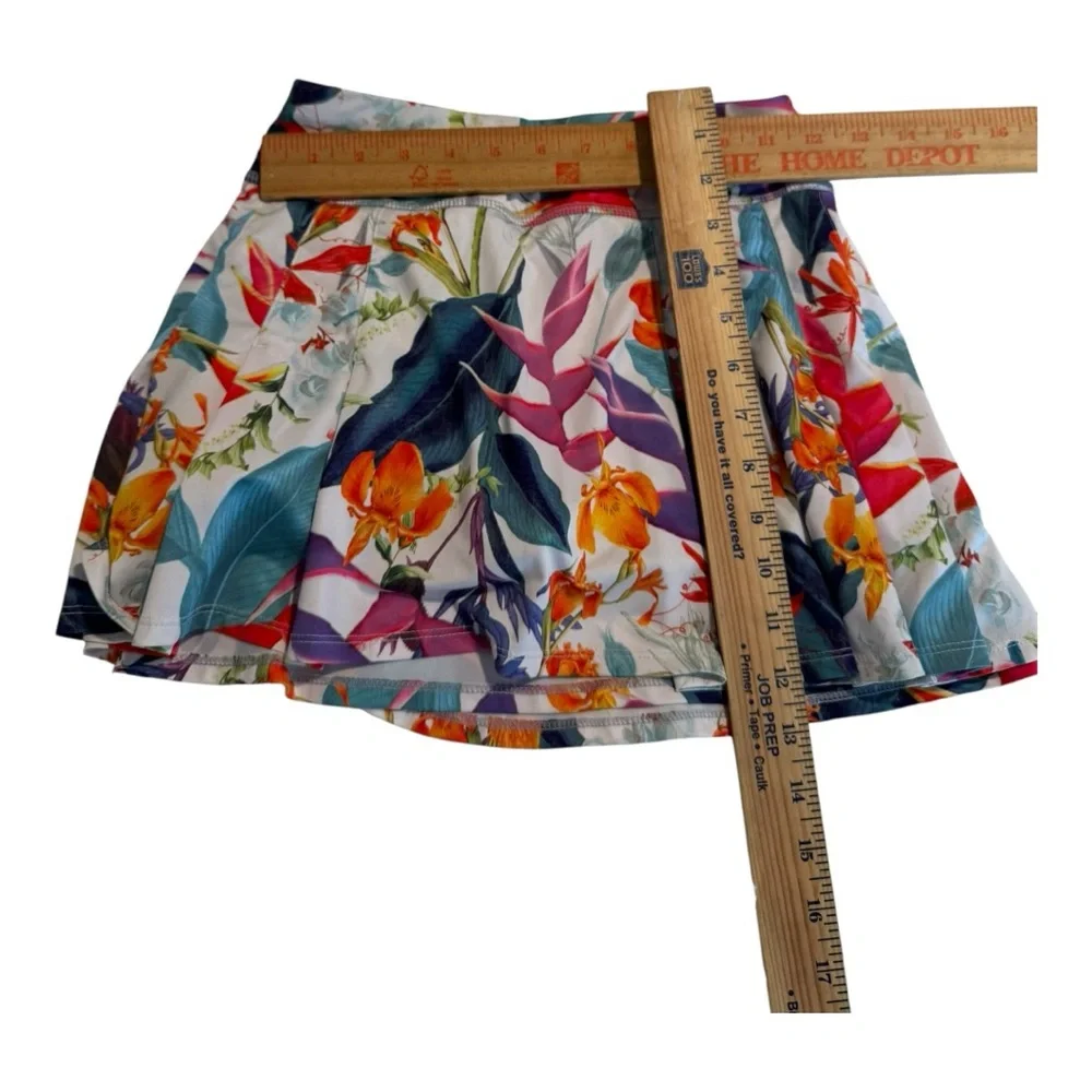 Athleta Girl Tropical Floral High Waisted Skort Size XXS